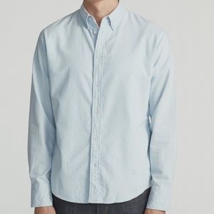 Rag & Bone Men’s Fit 2 Tomlin Oxford Button Down Shirt Light Blue Medium M